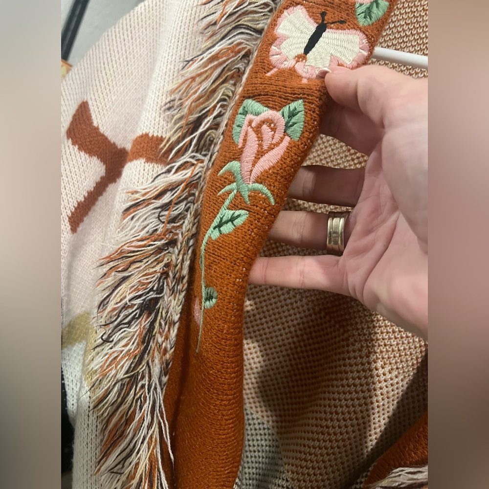 Anthropologie Elliot Fringe Cardigan, MED - Picture 9 of 11